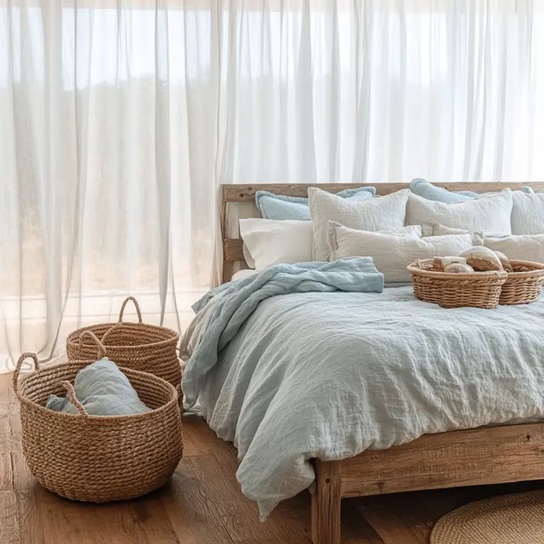 beachy farmhouse bedroom 1