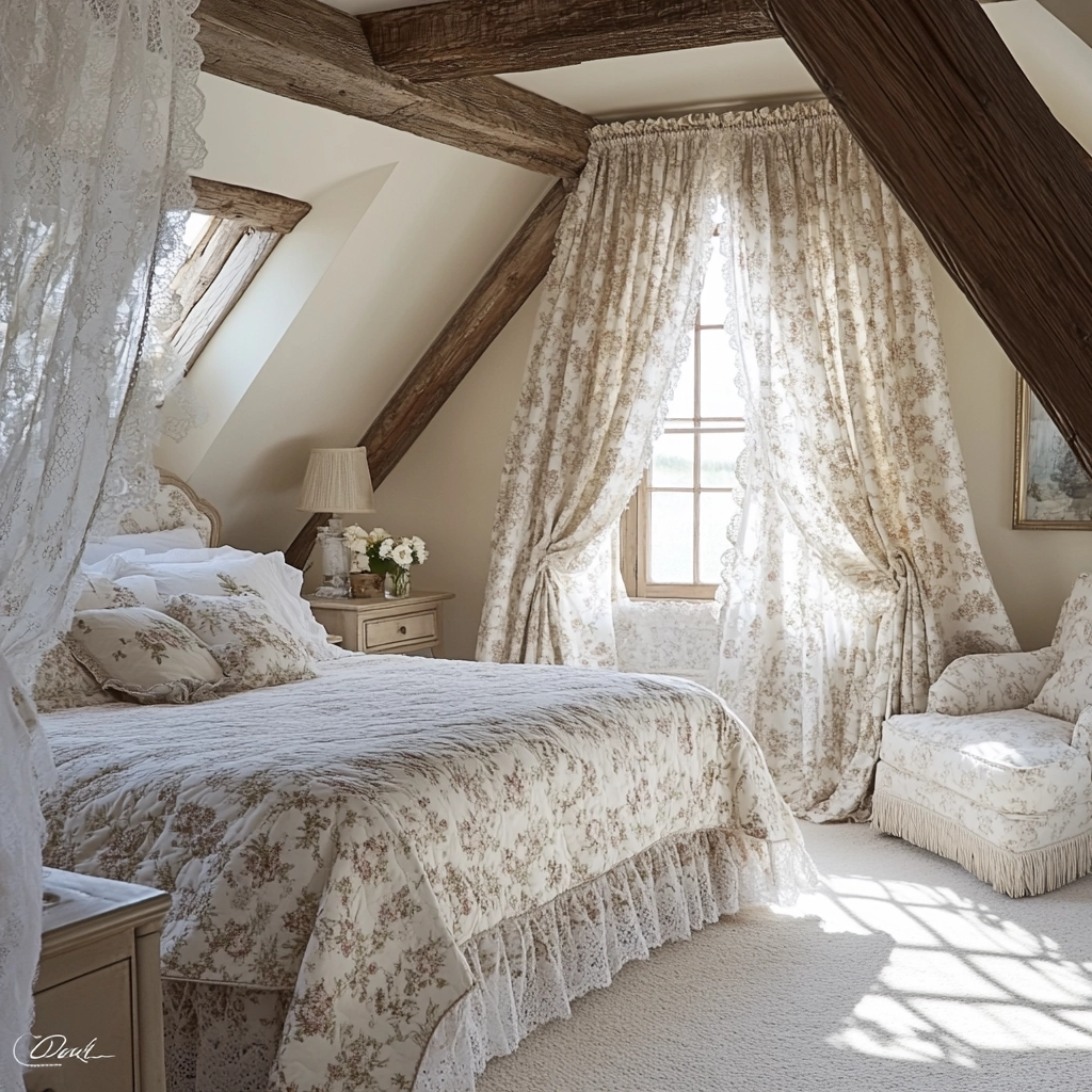 beachy farmhouse bedroom 37