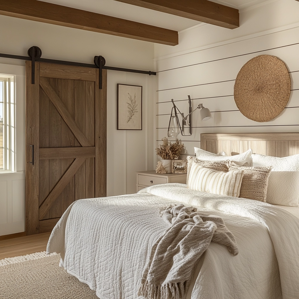 beachy farmhouse bedroom 57
