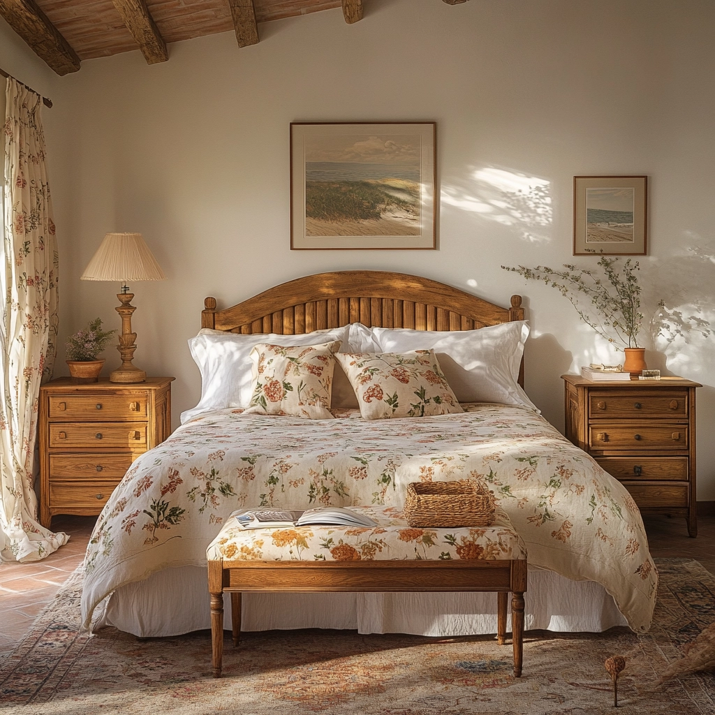 beachy farmhouse bedroom 79