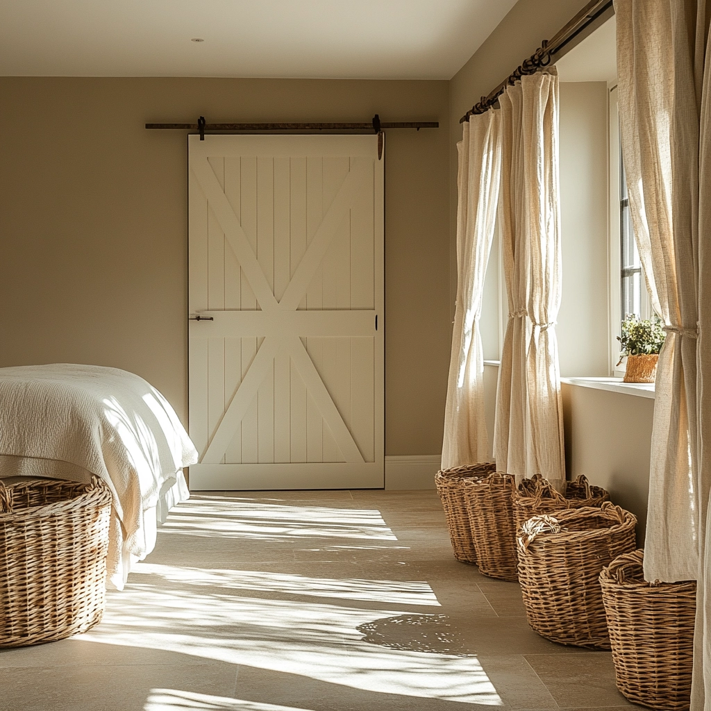 beige farmhouse bedroom 12