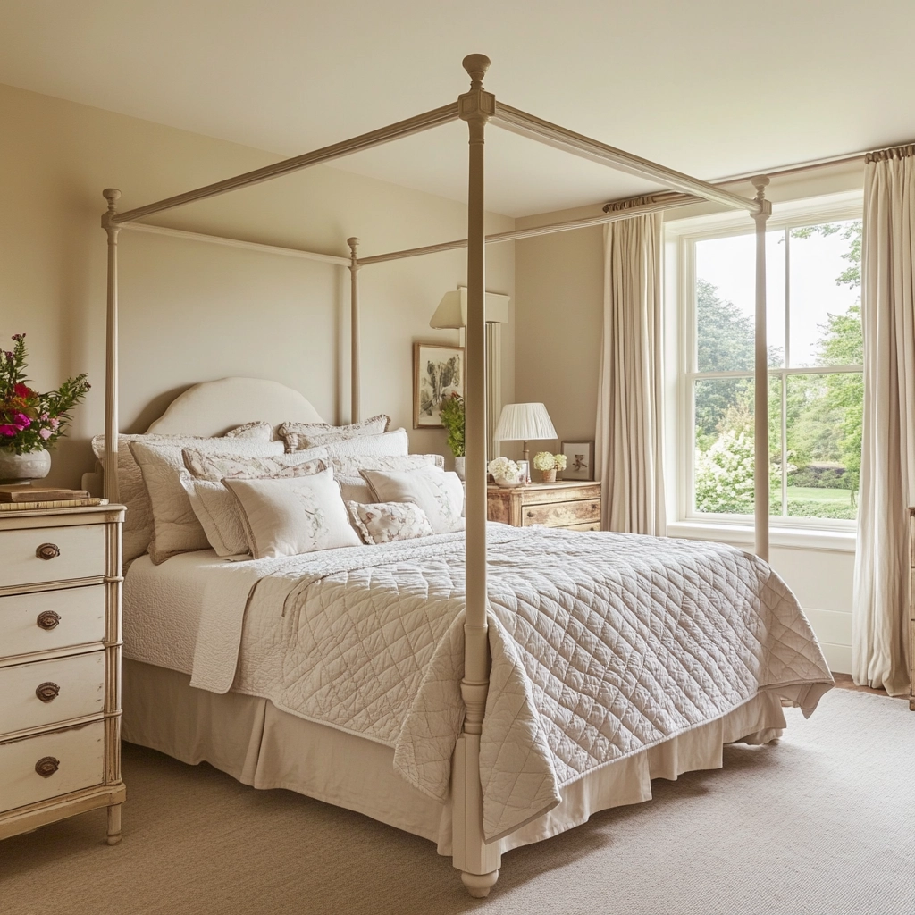 beige farmhouse bedroom 15