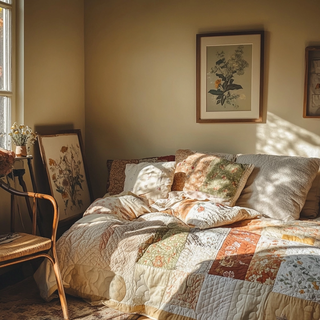 beige farmhouse bedroom 17