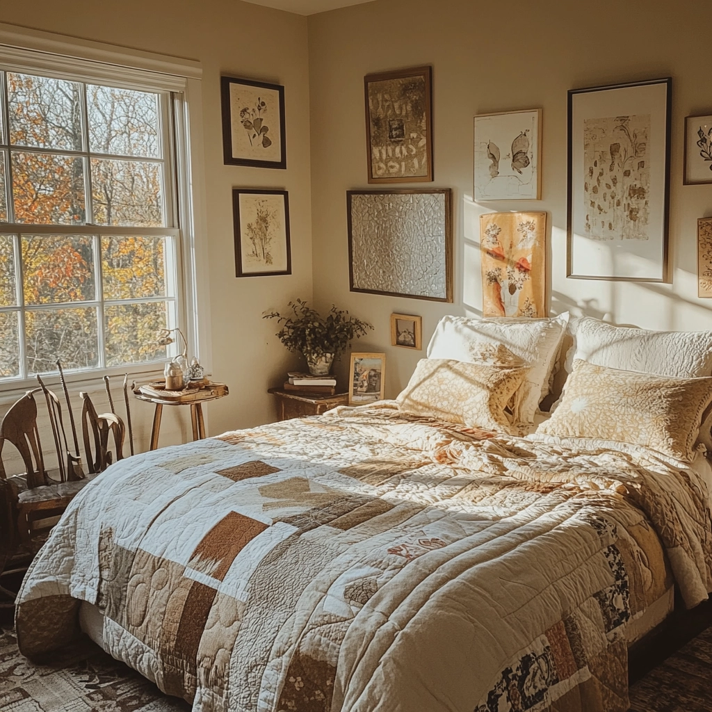 beige farmhouse bedroom 19