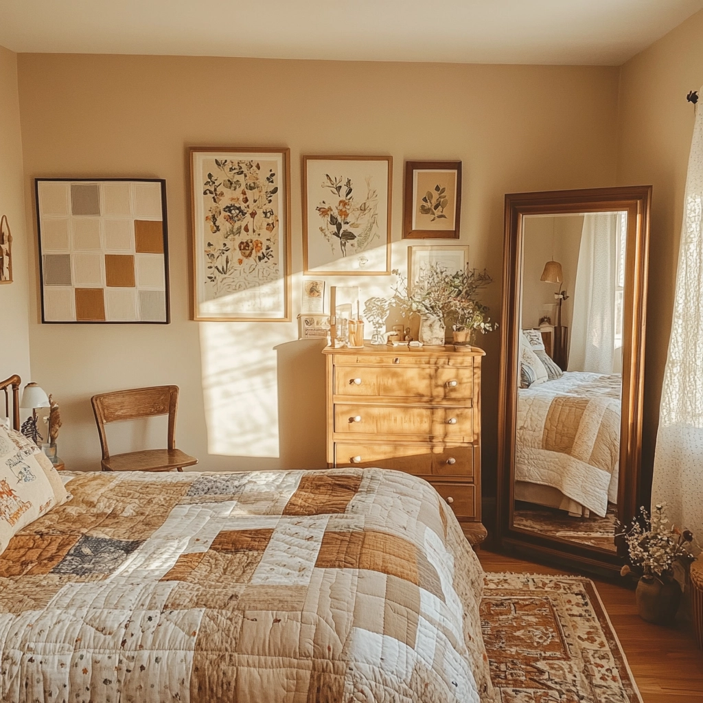 beige farmhouse bedroom 20