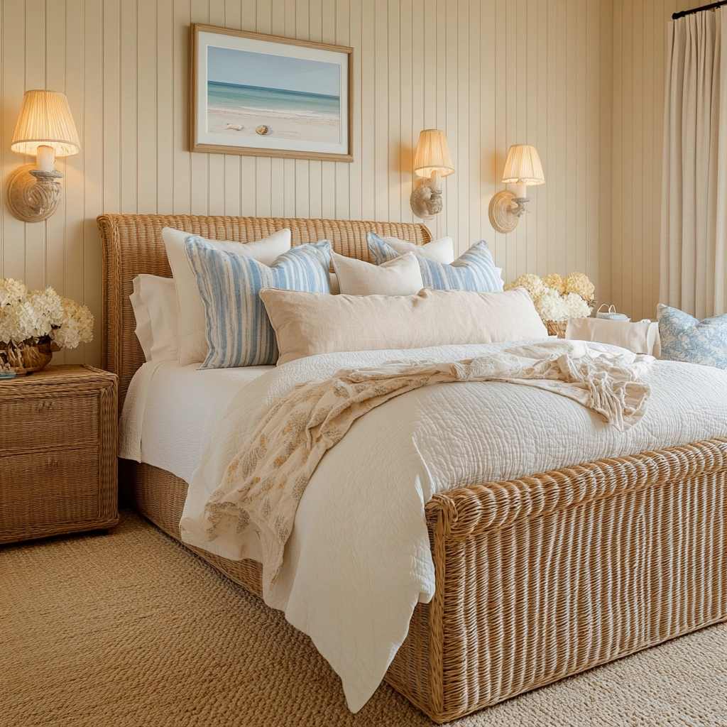 beige farmhouse bedroom 25
