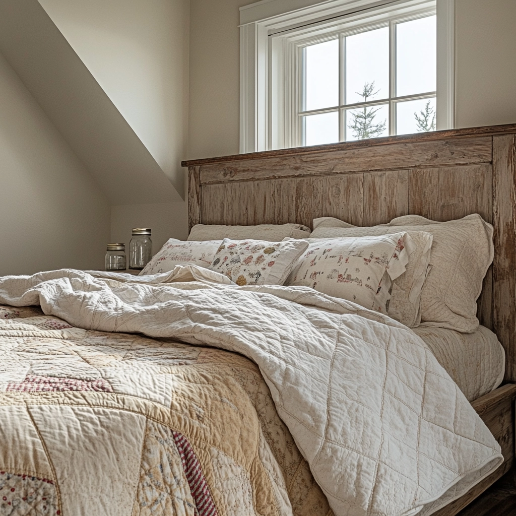 beige farmhouse bedroom 29