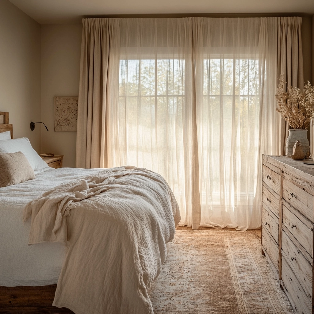 beige farmhouse bedroom 3