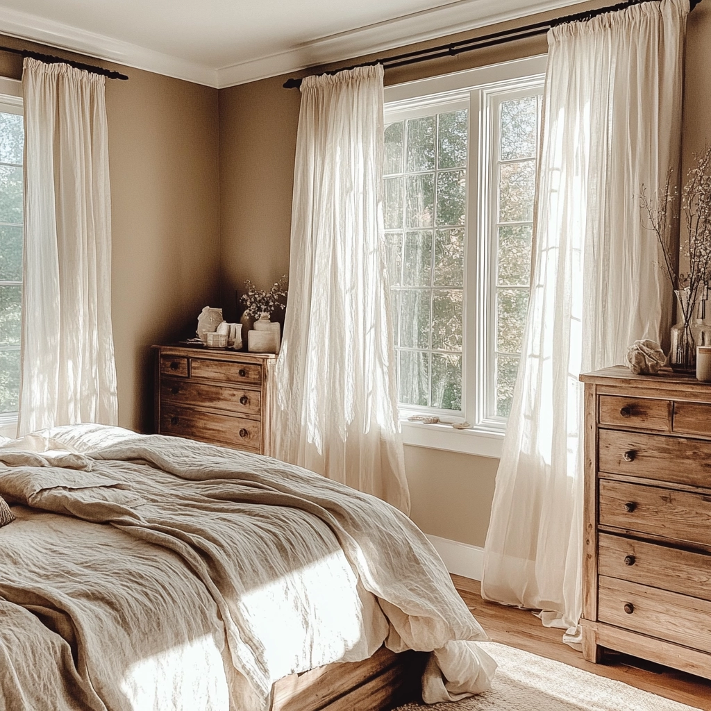 beige farmhouse bedroom 4
