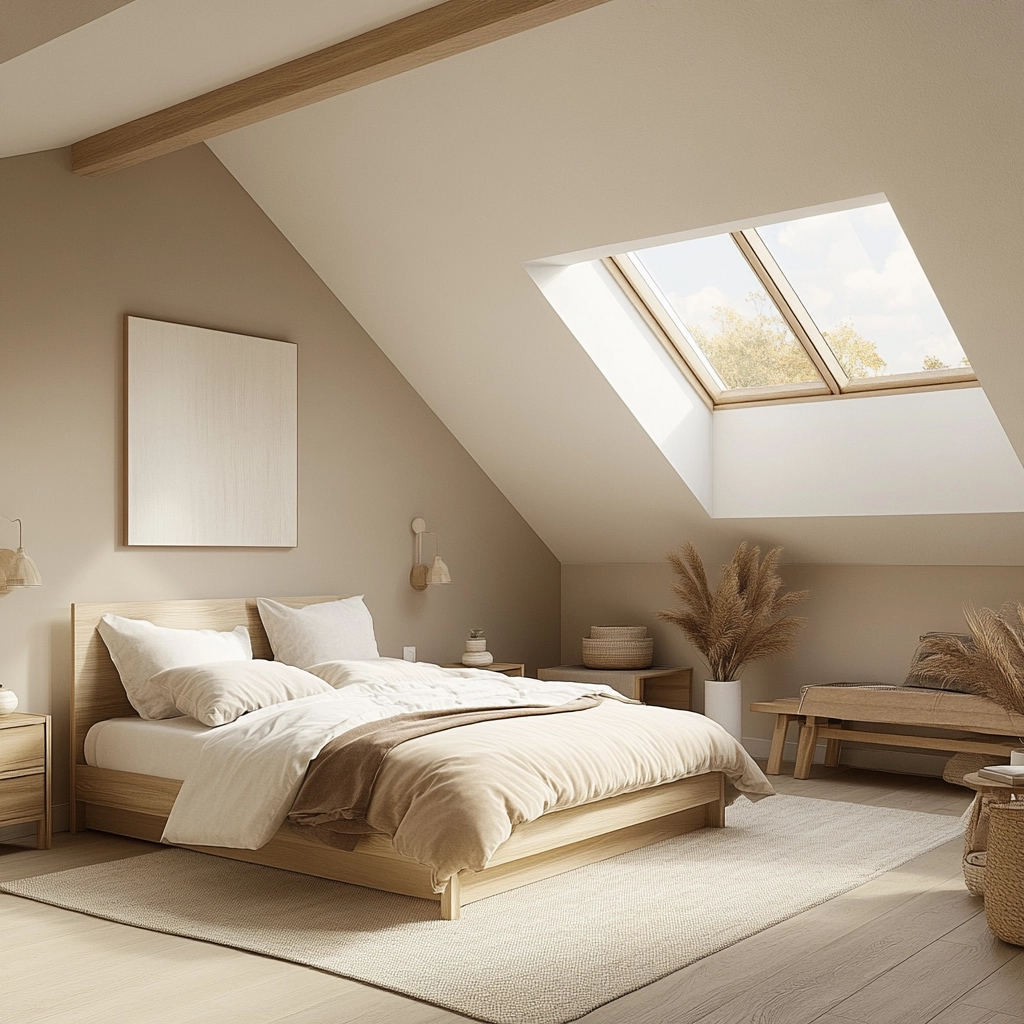 beige farmhouse bedroom 50