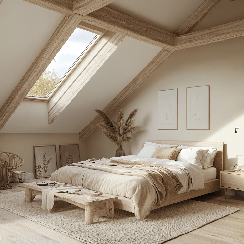 beige farmhouse bedroom 51