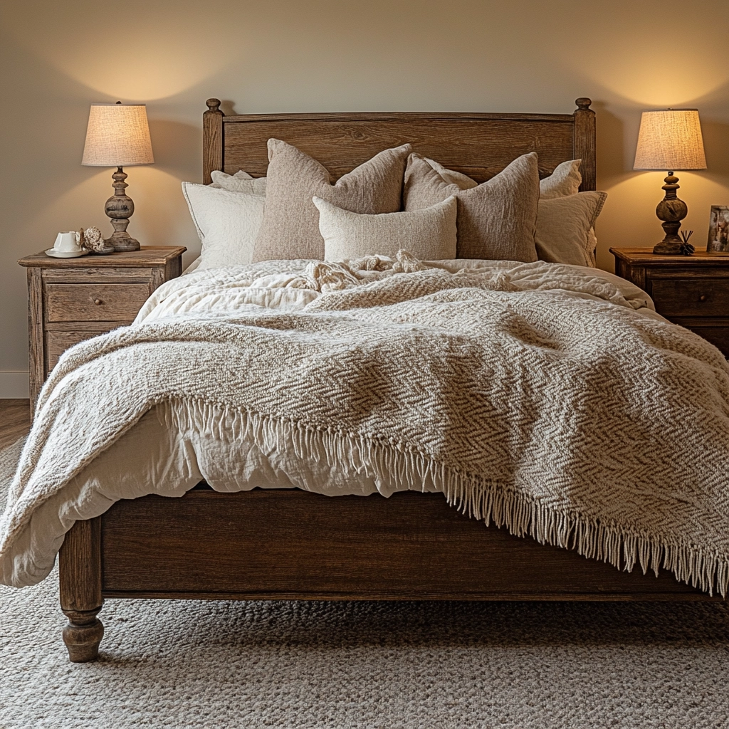 beige farmhouse bedroom 6