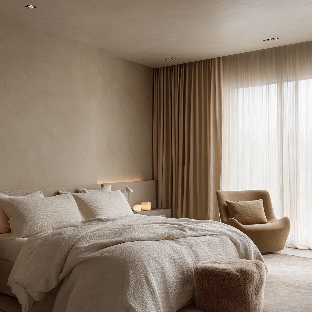 beige farmhouse bedroom 60