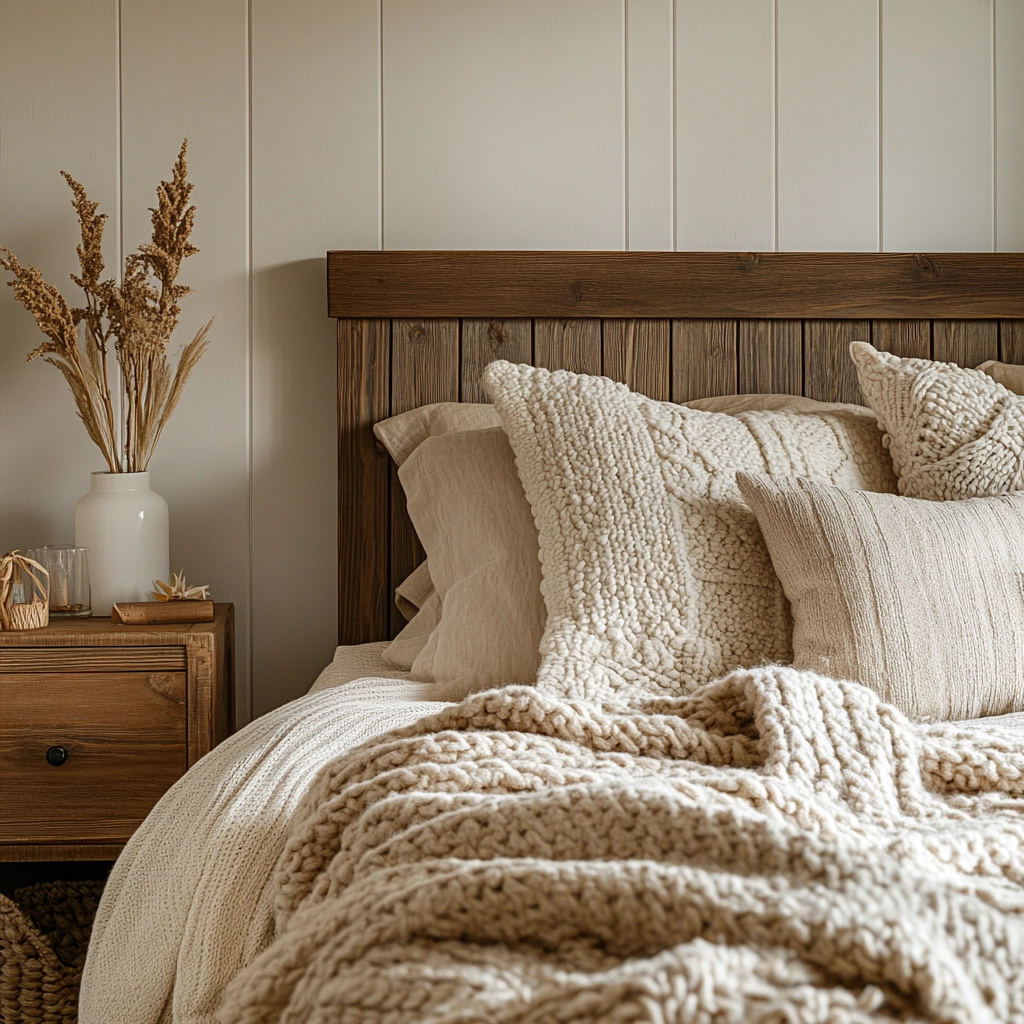 beige farmhouse bedroom 62