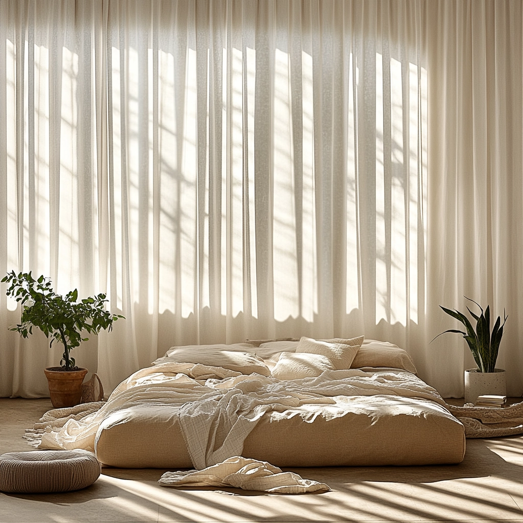 beige farmhouse bedroom 65