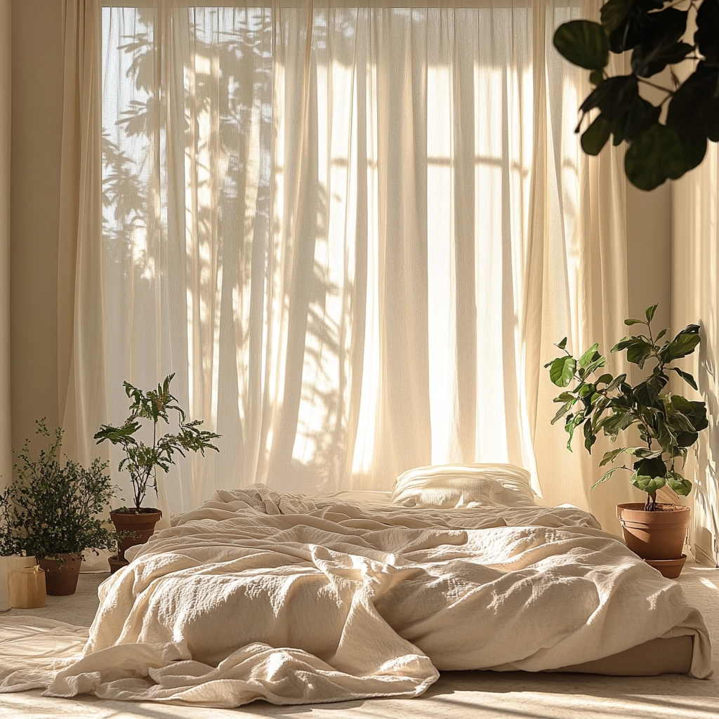 beige farmhouse bedroom 68