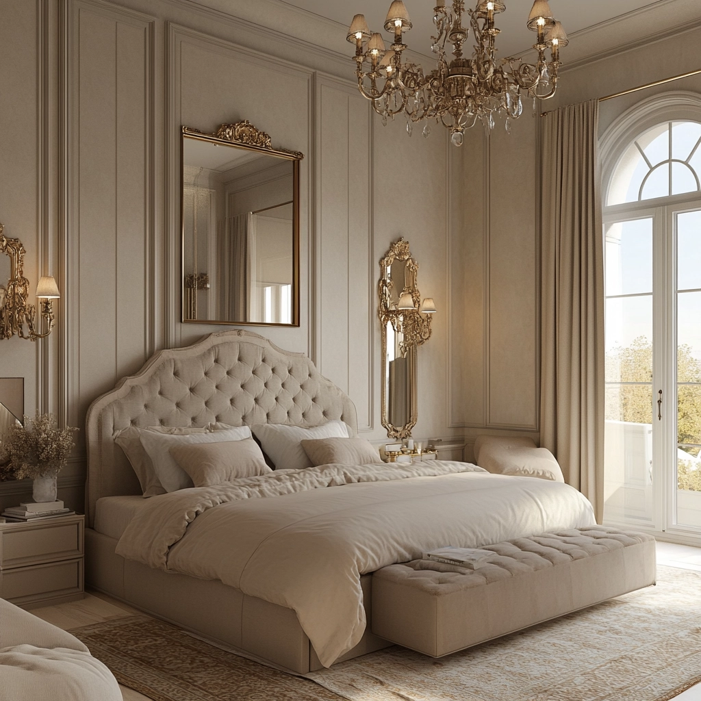 beige farmhouse bedroom 74