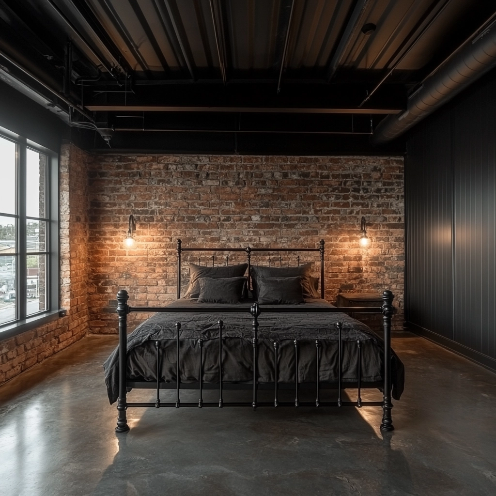 black farmhouse bedroom 10