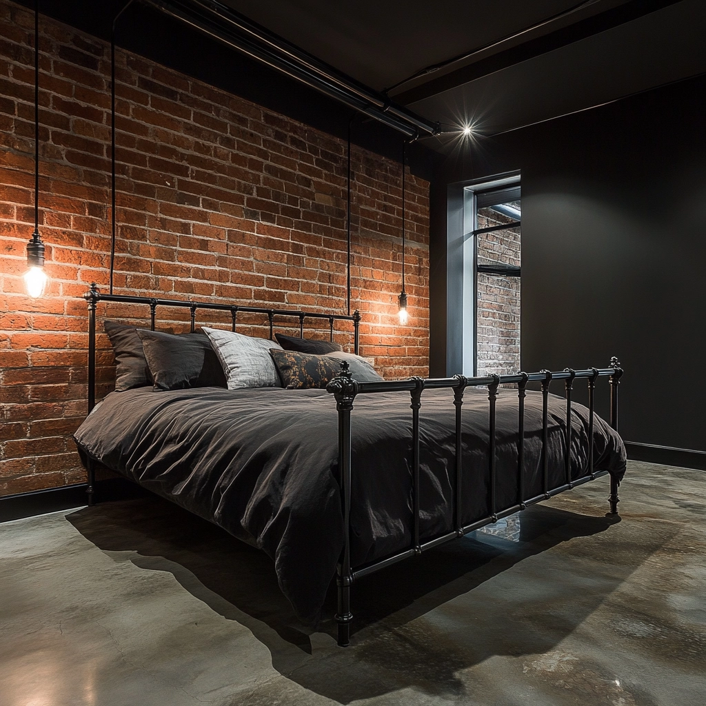 black farmhouse bedroom 11