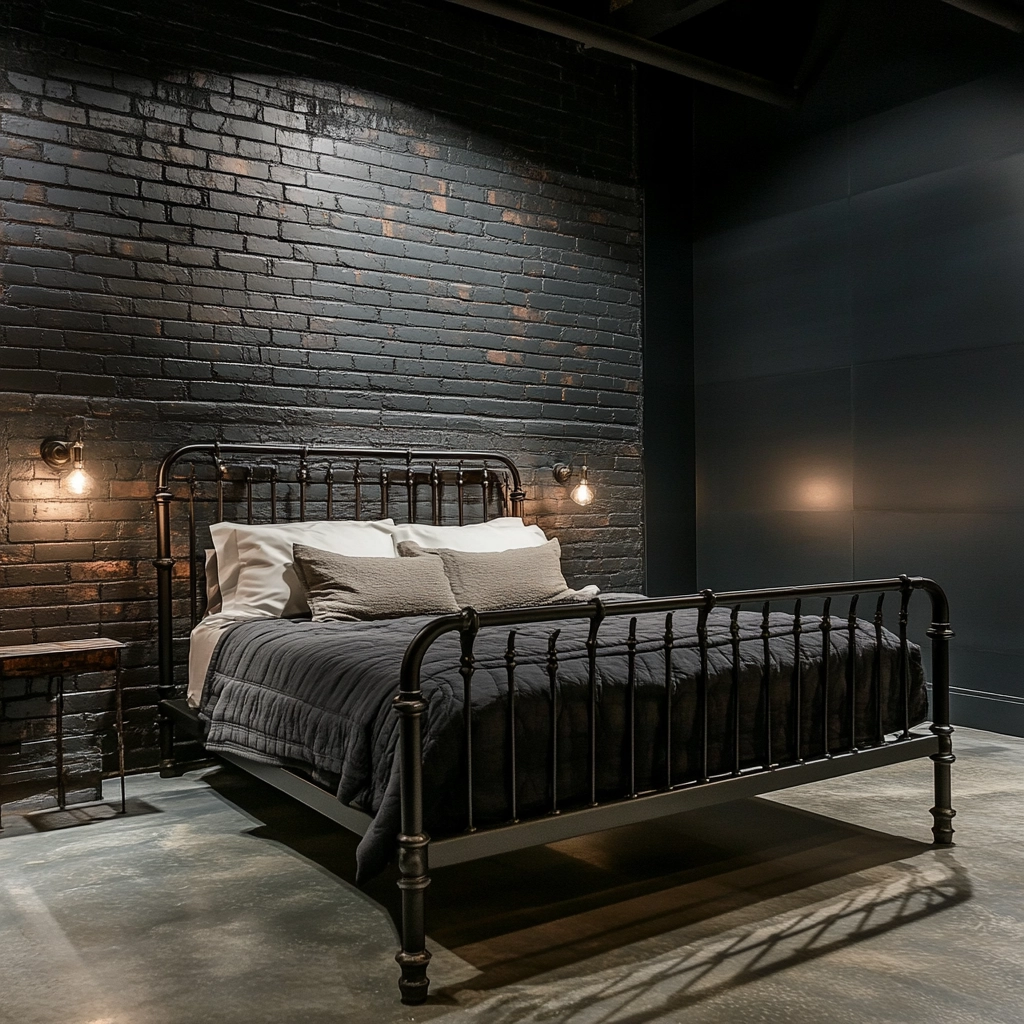 black farmhouse bedroom 12