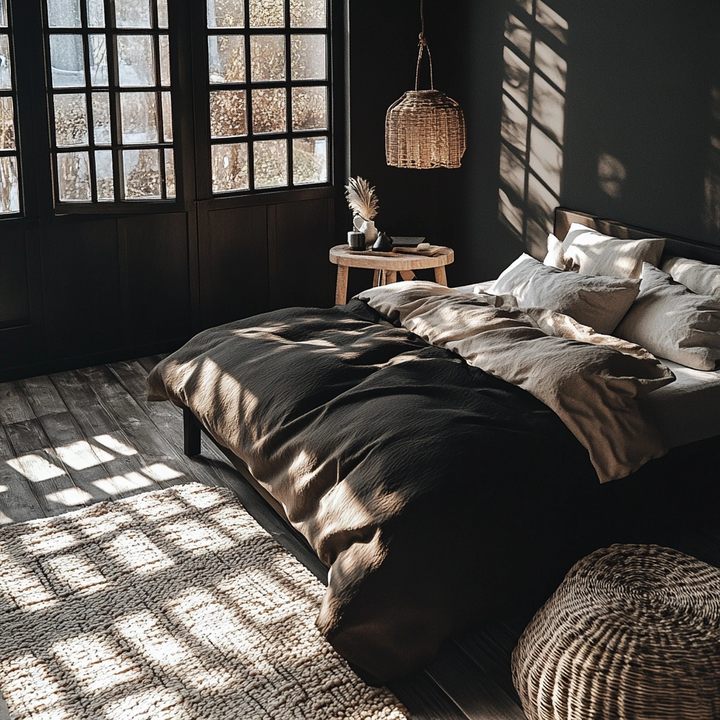 black farmhouse bedroom 13