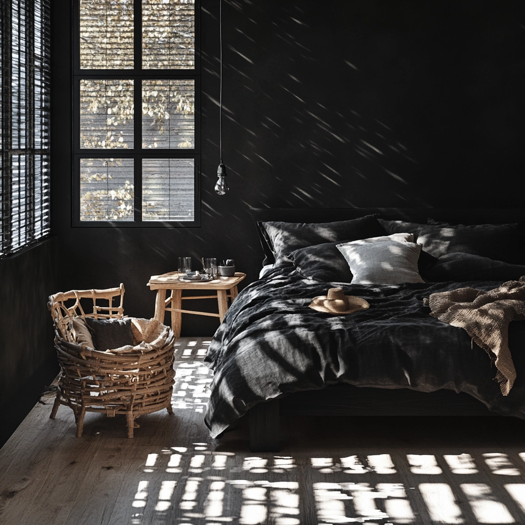 black farmhouse bedroom 15
