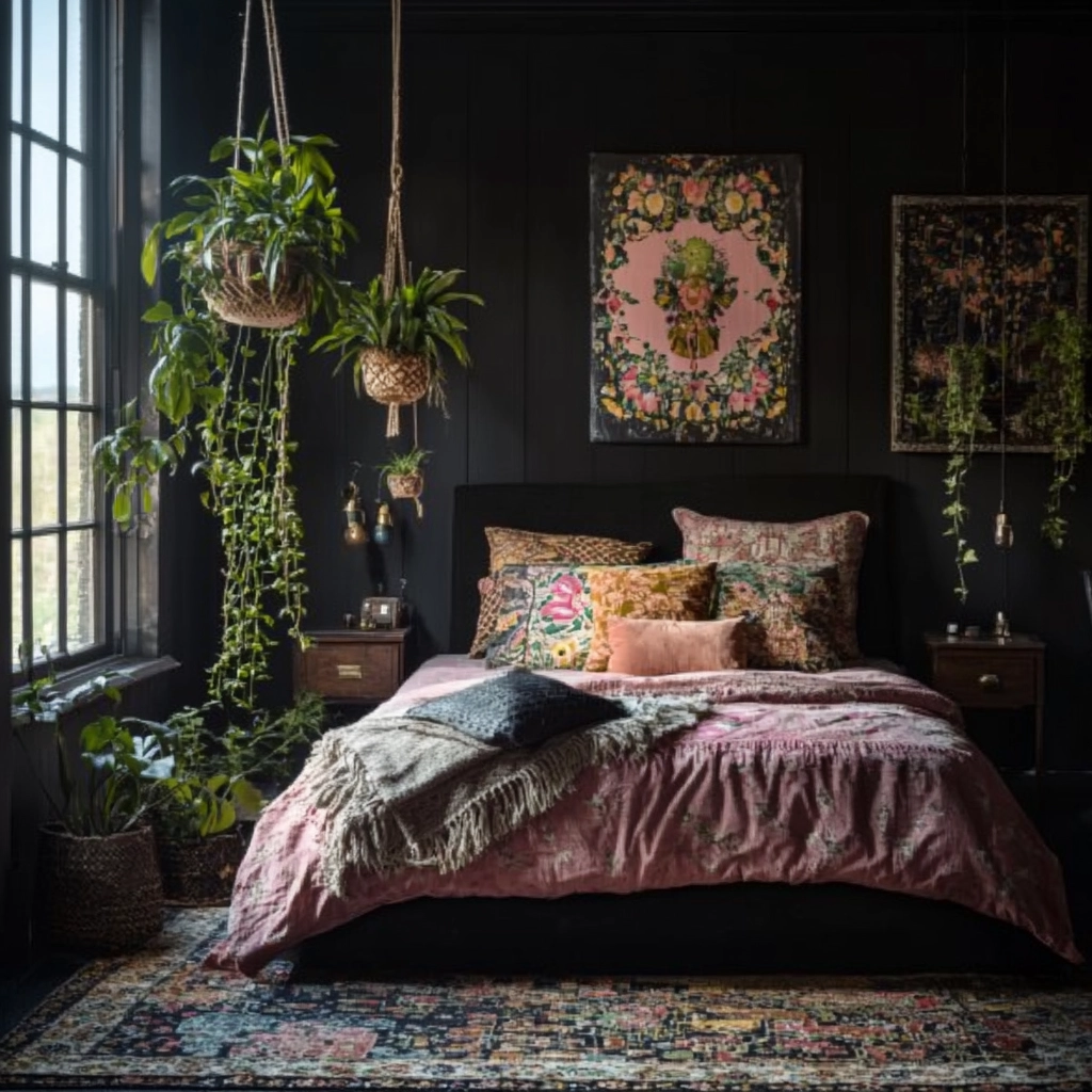 black farmhouse bedroom 18