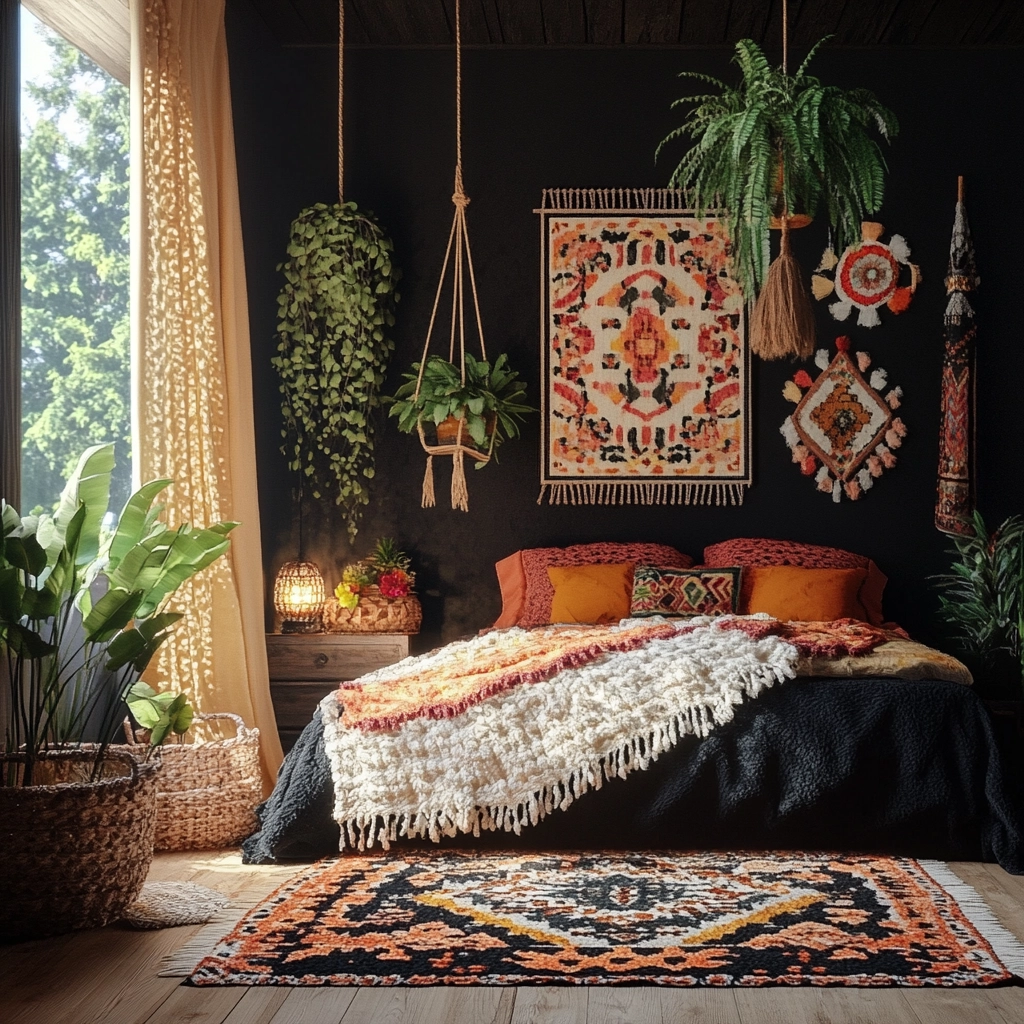 black farmhouse bedroom 19