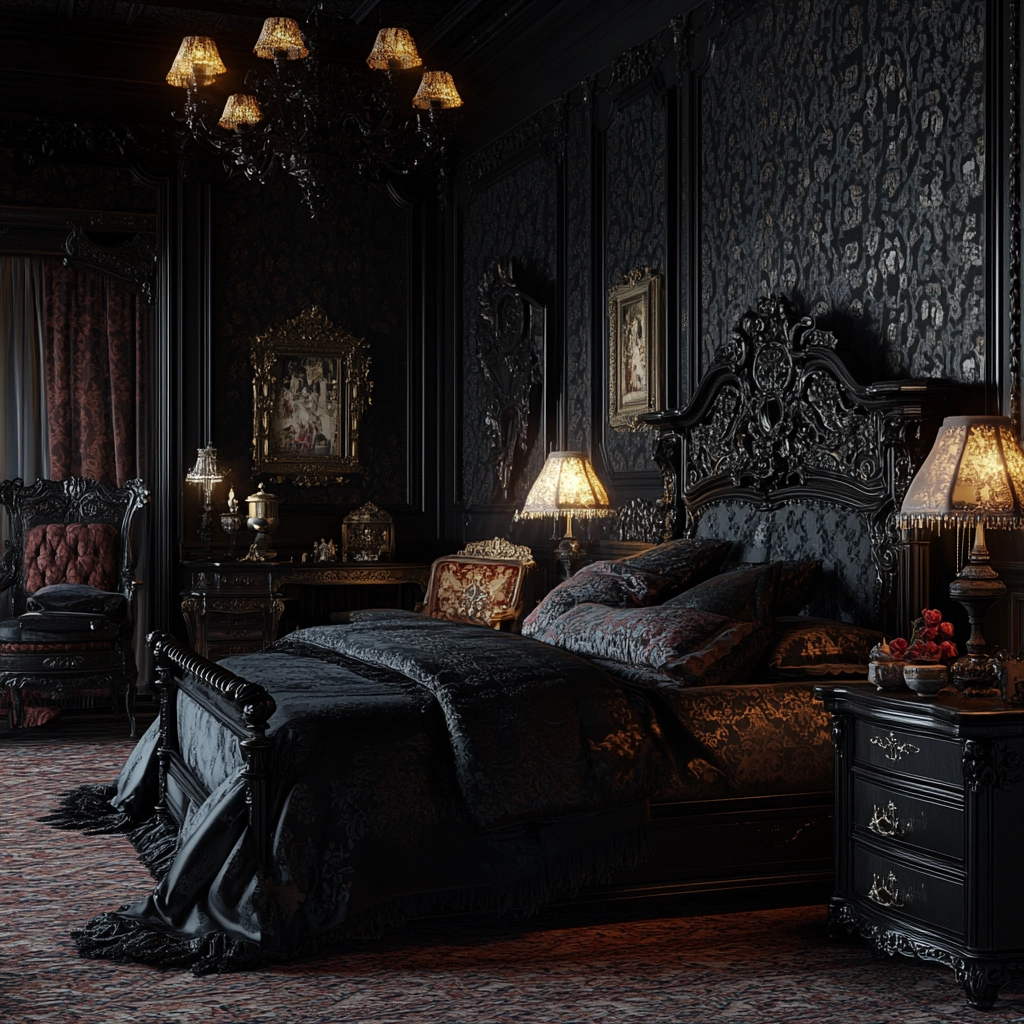 black farmhouse bedroom 21