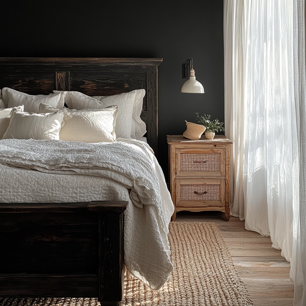 black farmhouse bedroom 3
