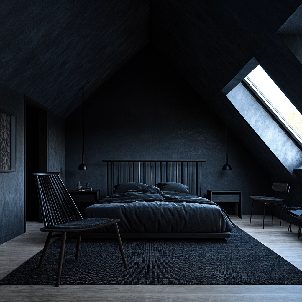 black farmhouse bedroom 38