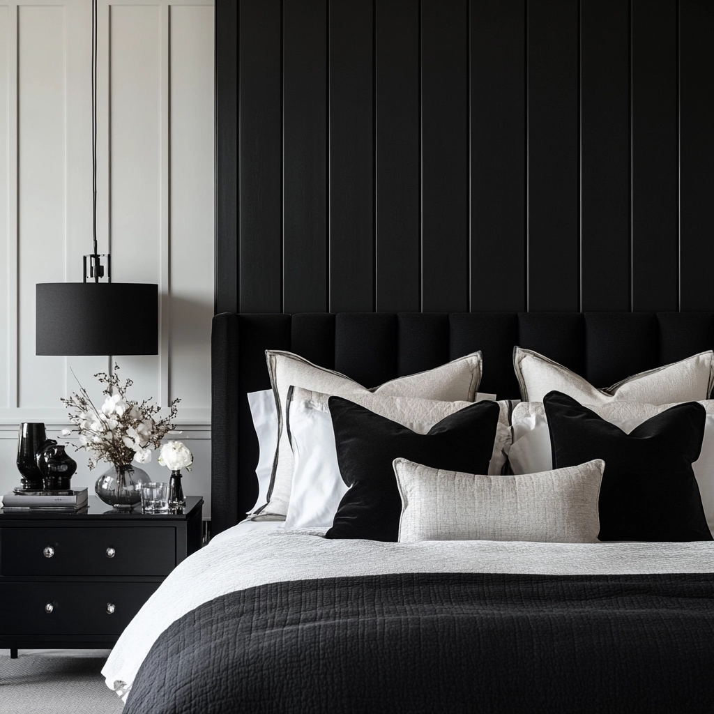 black farmhouse bedroom 48