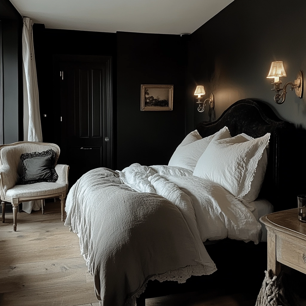 black farmhouse bedroom 52