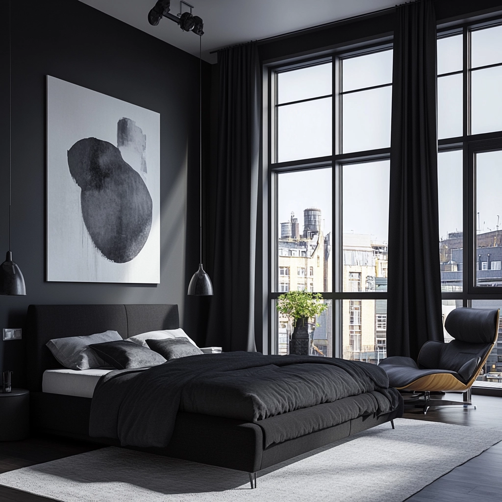 black farmhouse bedroom 53