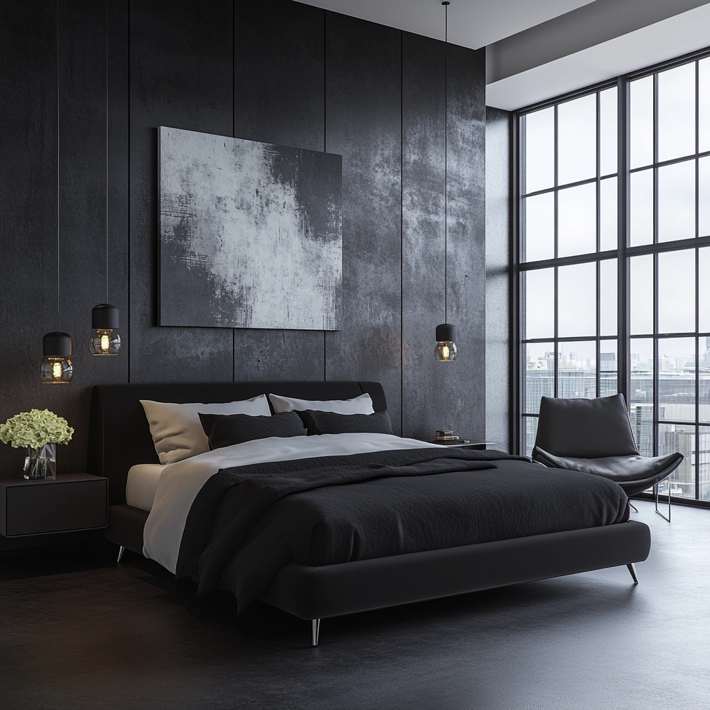 black farmhouse bedroom 56