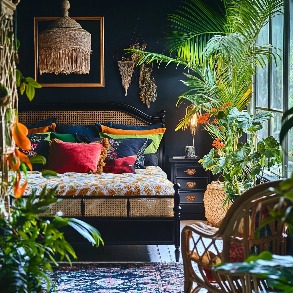 black farmhouse bedroom 65