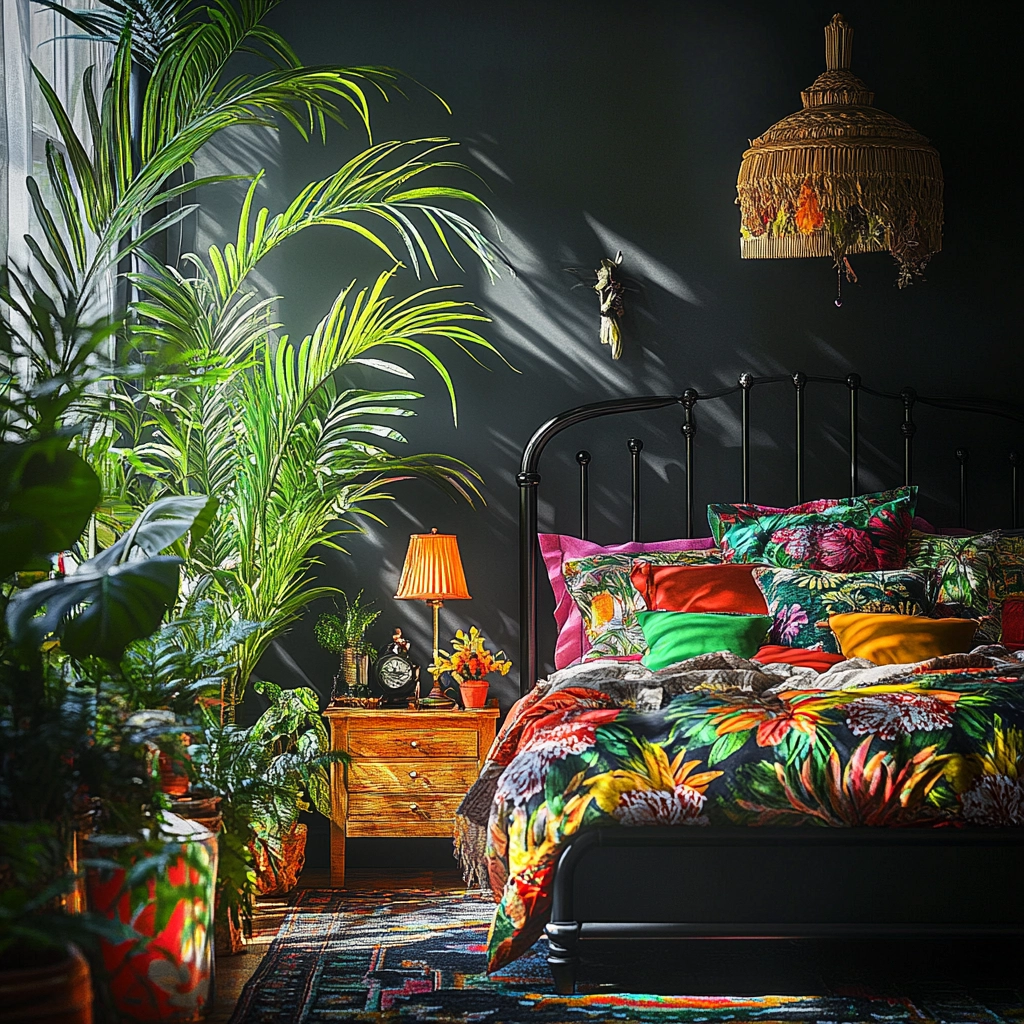black farmhouse bedroom 68