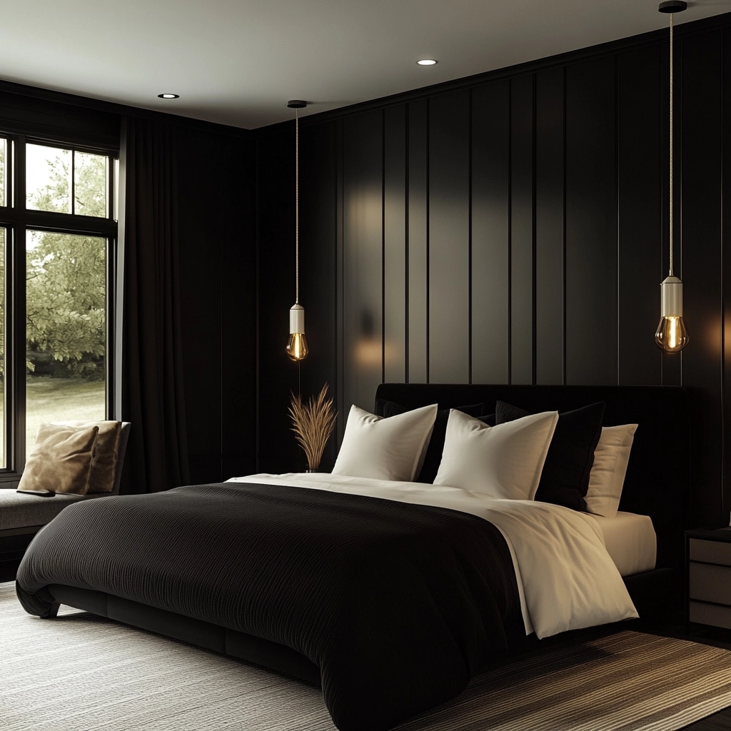 black farmhouse bedroom 7