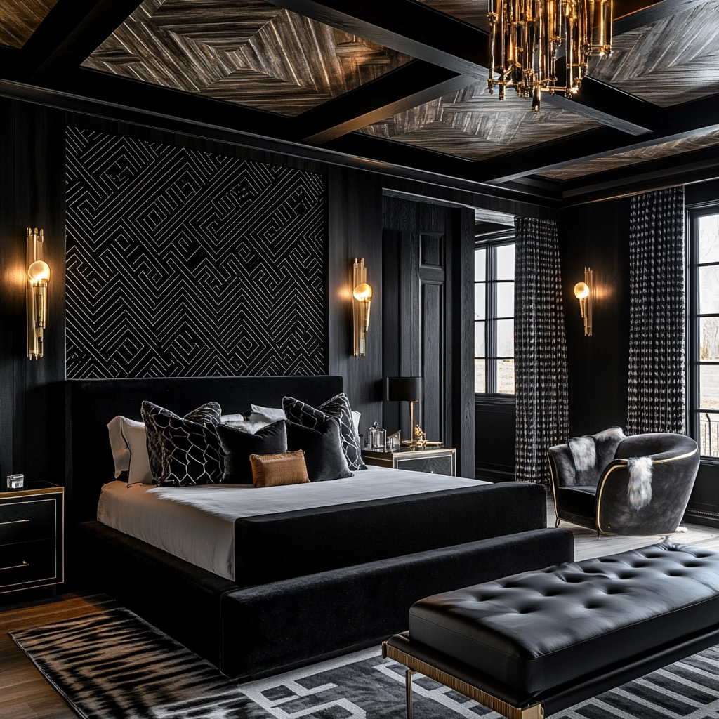 black farmhouse bedroom 71