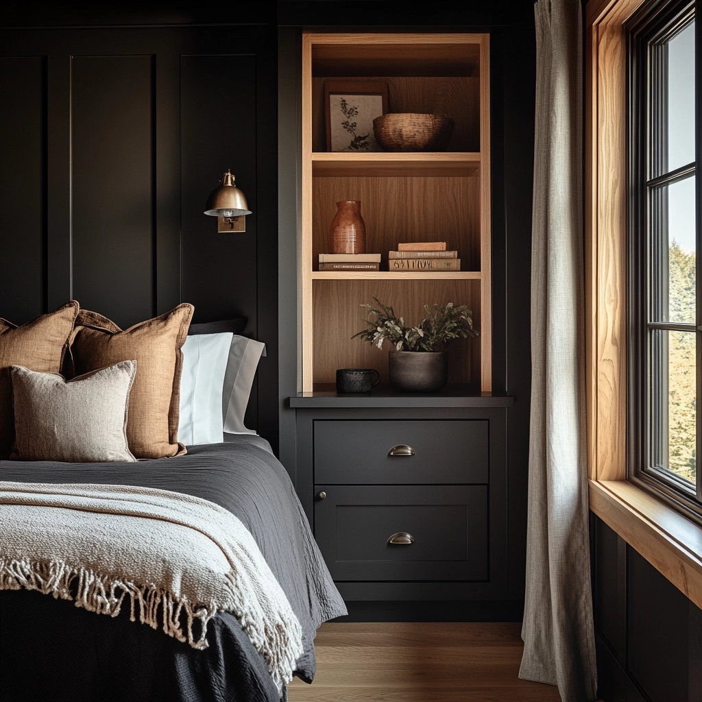 black farmhouse bedroom 76
