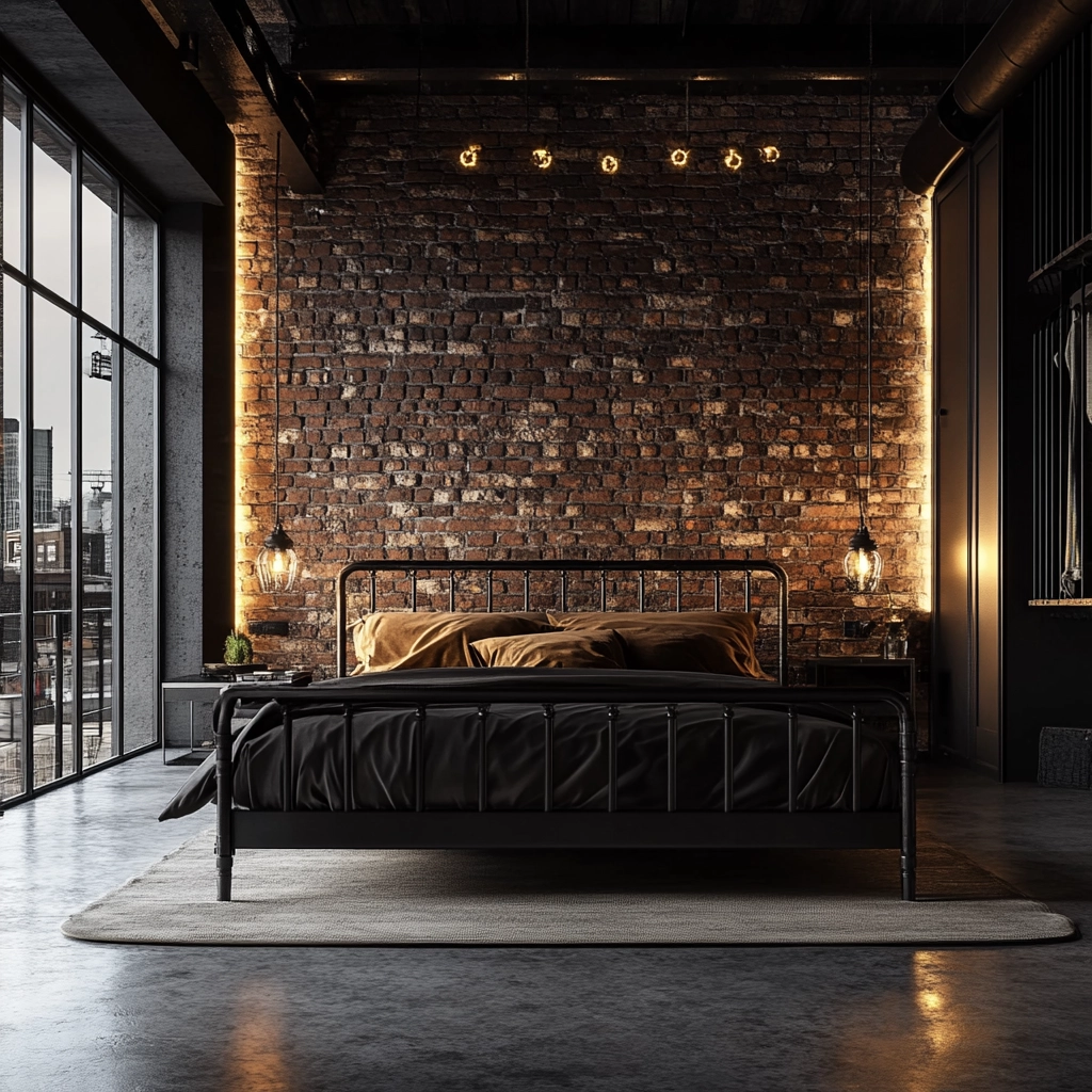 black farmhouse bedroom 9