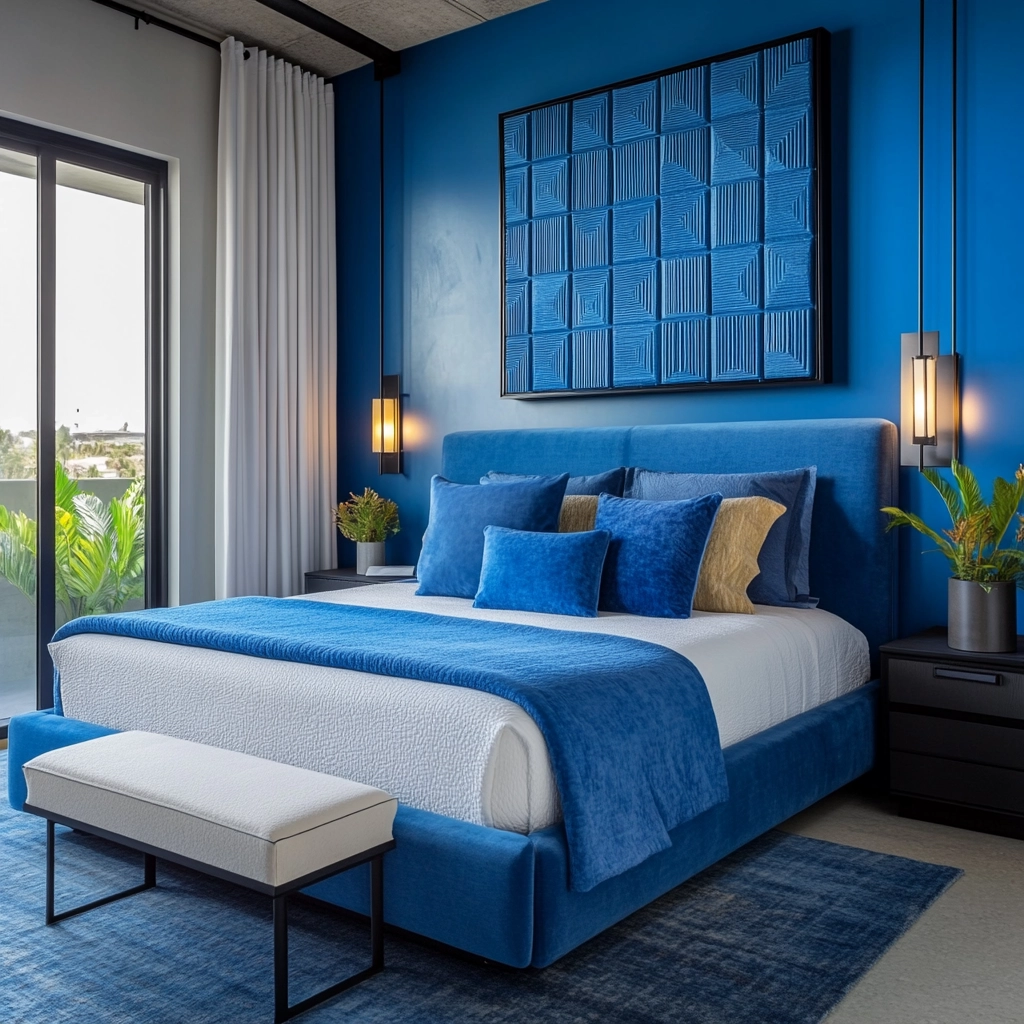blue farmhouse bedroom 13