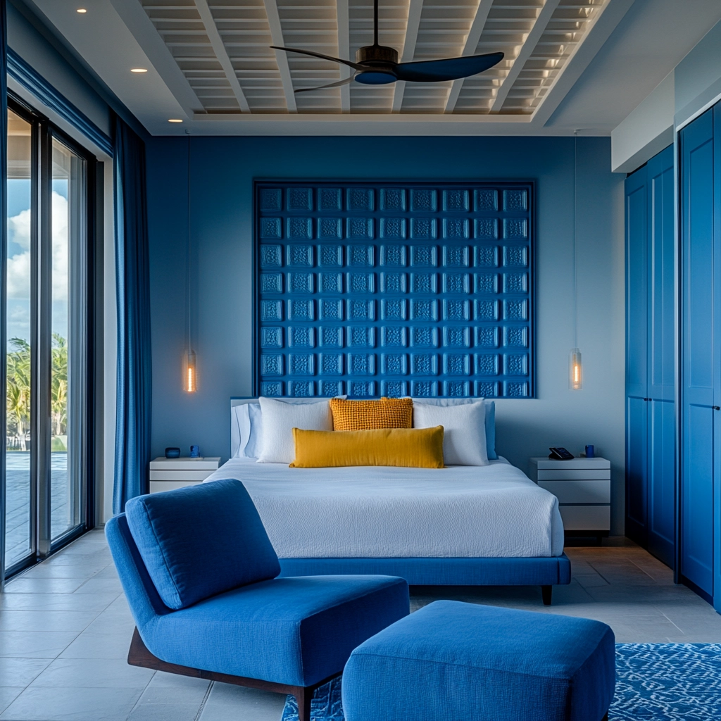 blue farmhouse bedroom 14