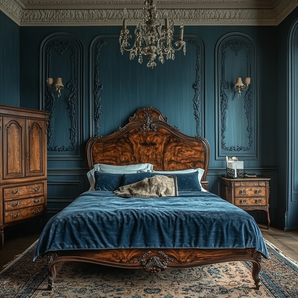 blue farmhouse bedroom 18