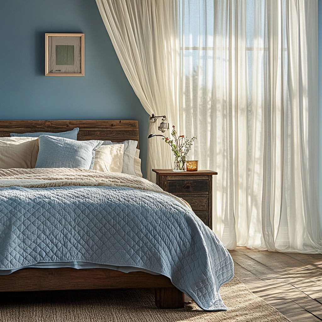 blue farmhouse bedroom 2