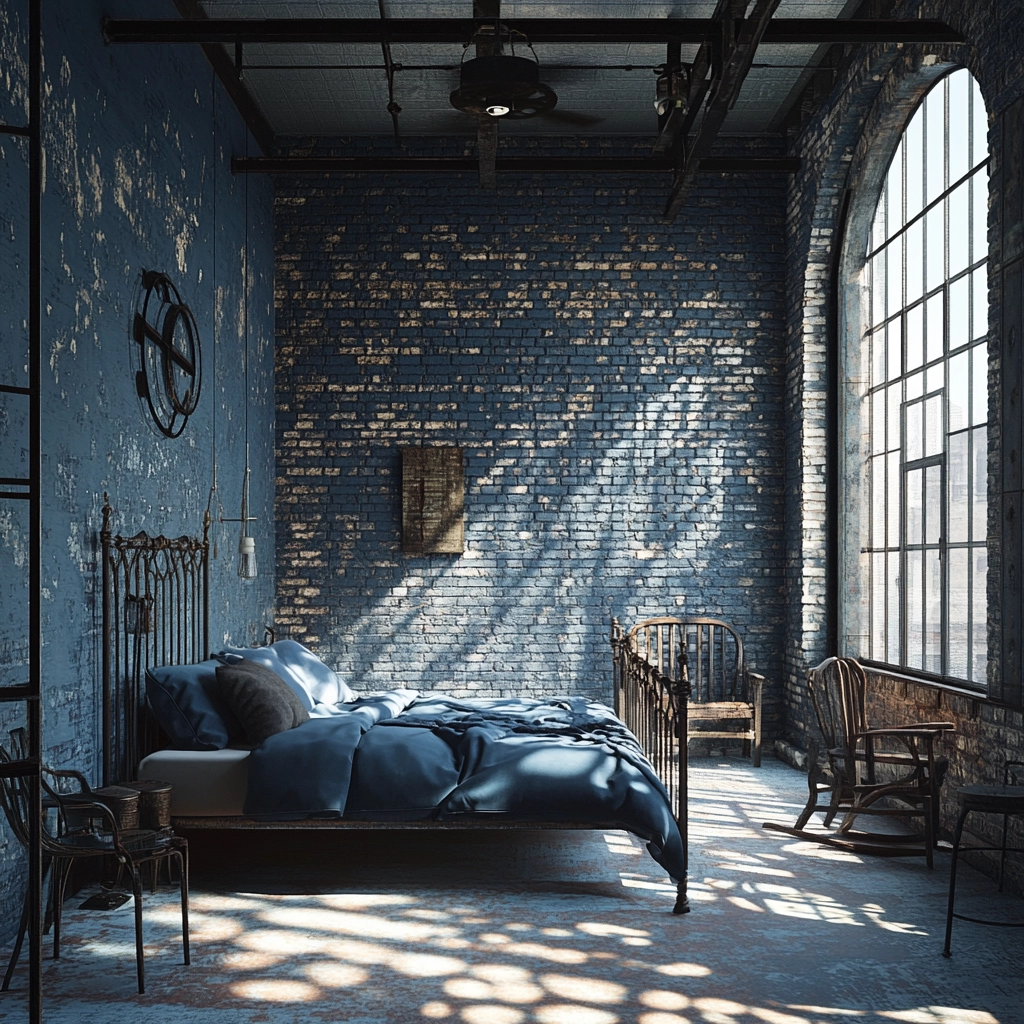 blue farmhouse bedroom 22