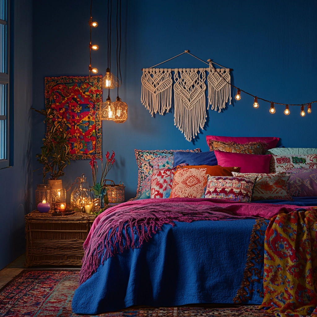 blue farmhouse bedroom 26