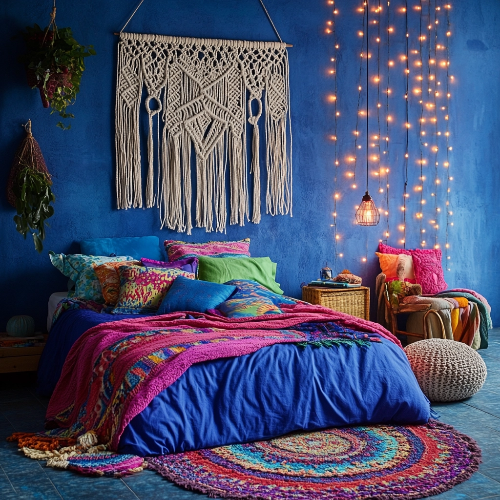 blue farmhouse bedroom 27