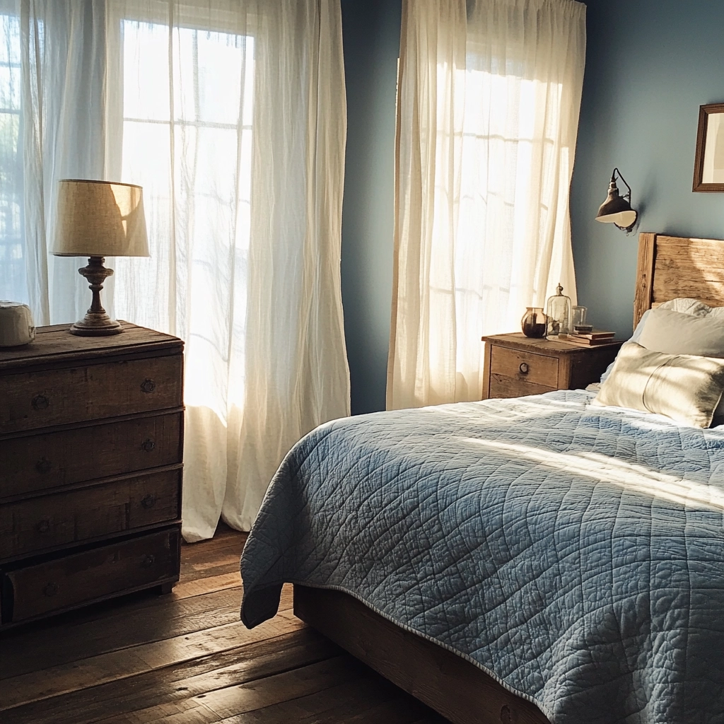 blue farmhouse bedroom 3