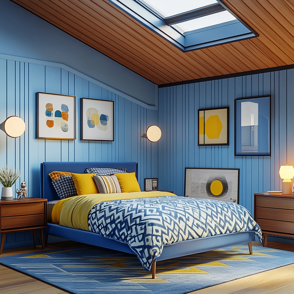 blue farmhouse bedroom 32